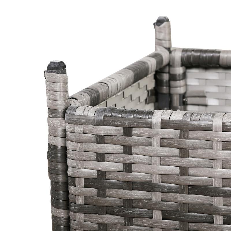 Oxford Range High Back Large Dining Sofa Set in Grey Weave with Dinning Table