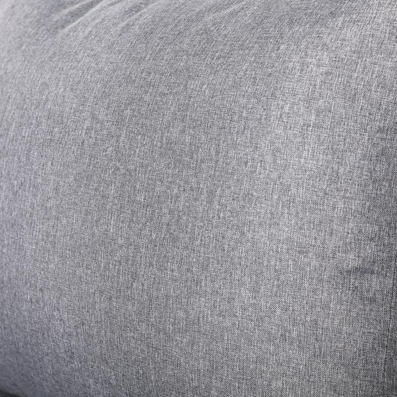 CK-01 Vancouver Range Square Corner Set Charcoal Aluminium Frame With Grey Cushions