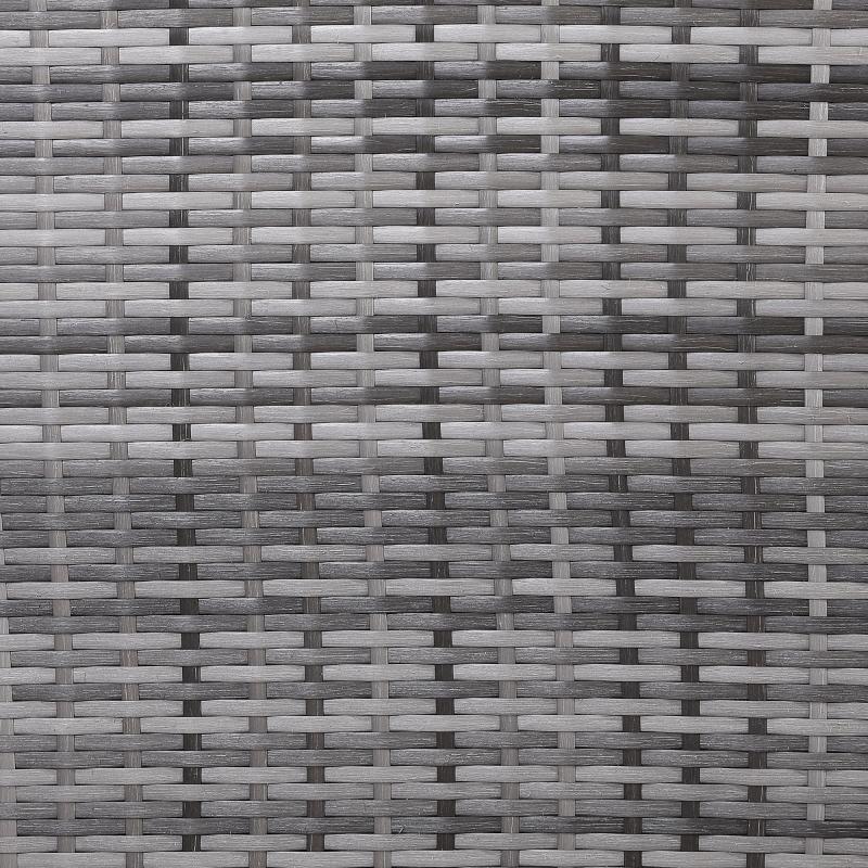 Oxford Range Elite Lhf Corner Sofa Set with Dining Table and Arm Chair in Grey Rattan