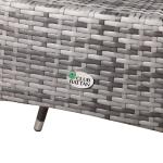 Milan Range Round Coffee Table | Garden Table With Frosted Safety Glass Plate