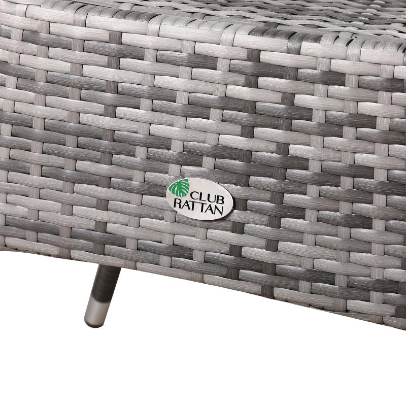 Milan Range Round Coffee Table | Garden Table With Frosted Safety Glass Plate