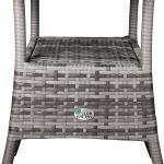 Milan Range Round Coffee Table | Garden Table With Frosted Safety Glass Plate