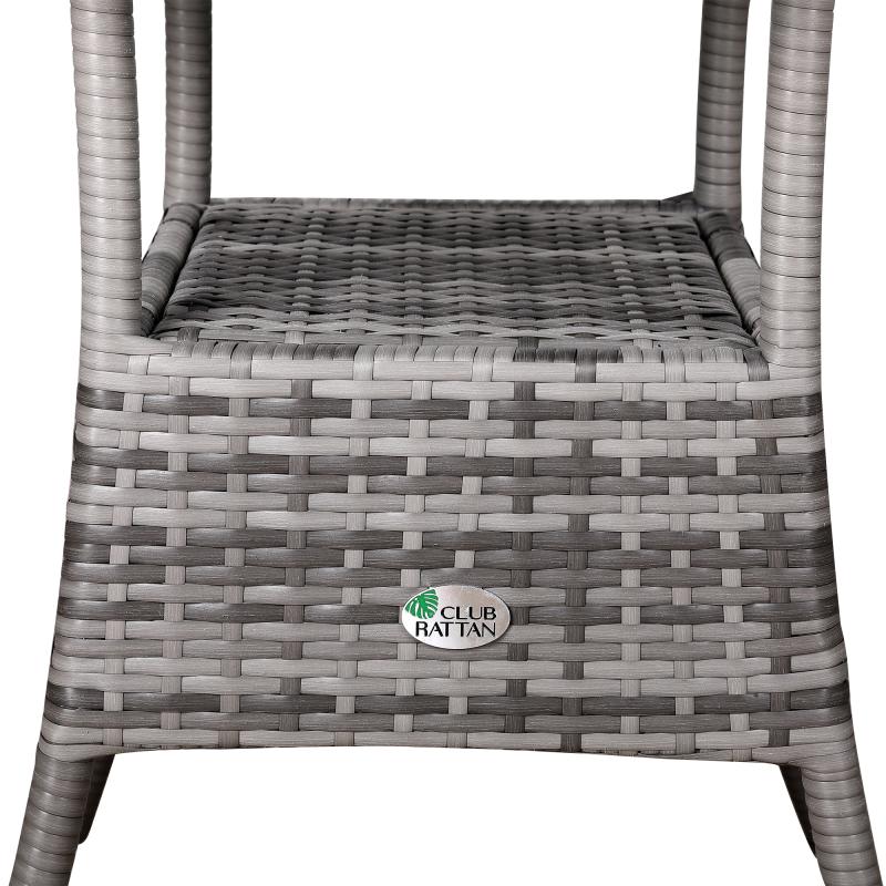 Milan Range Round Coffee Table | Garden Table With Frosted Safety Glass Plate