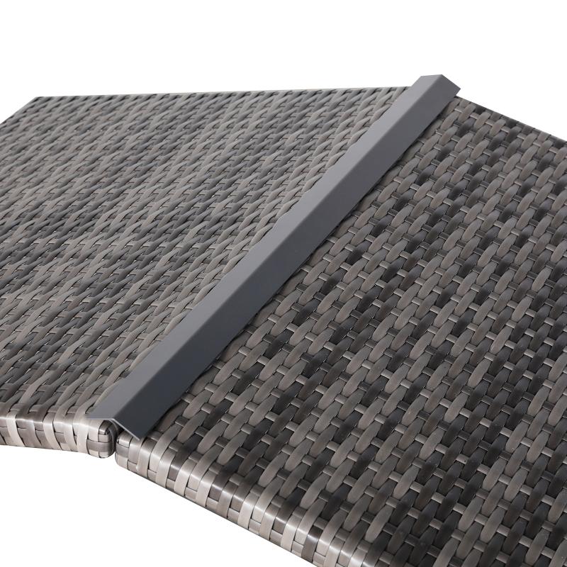 Telluria Mice Wicker Raised Dog House / Rattan Dog Bed for Indoor/Outdoor with Removable Roof and Cushion in Grey