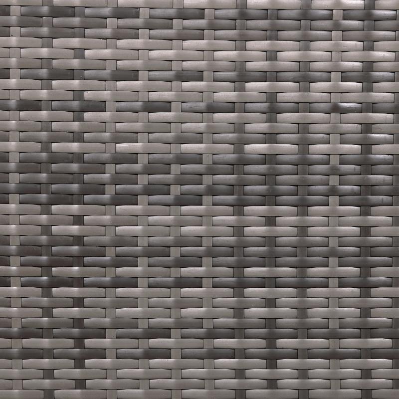 Telluria Mice Wicker Raised Dog House / Rattan Dog Bed for Indoor/Outdoor with Removable Roof and Cushion in Grey