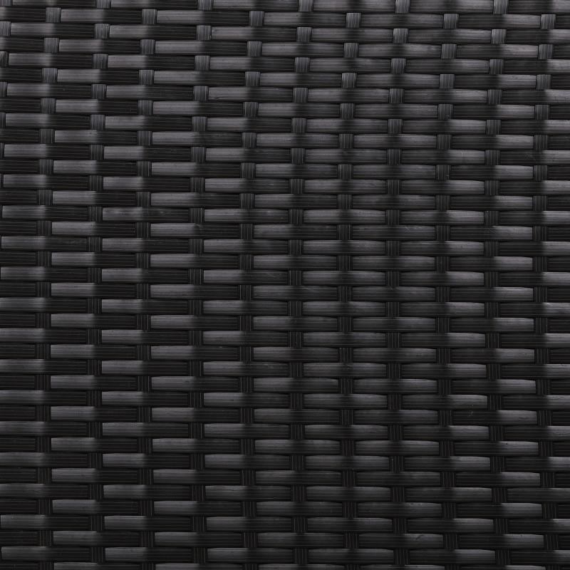 Telluria Mice Wicker Raised Dog House /Rattan Dog Bed for Indoor/Outdoor with Weatherproof Roof and Removable Cushion Lounge in Brown Weave(Z4-Large)