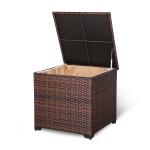 Milan Range Square Storage Box in Grey Rattan Weave