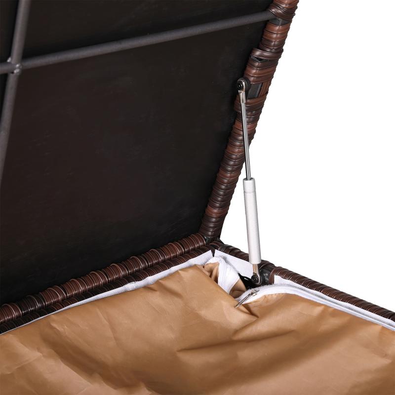 Milan Range Square Storage Box in Grey Rattan Weave