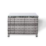 Milan Range Standard Side Table in Grey Rattan