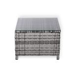 Milan Range Standard Side Table in Grey Rattan