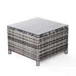 Milan Range Standard Side Table in Grey Rattan