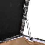 Milan Range Large Storage Box  in Grey / Brown Rattan Weave