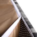 Milan Range Large Storage Box  in Grey / Brown Rattan Weave