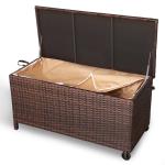 Milan Range Large Storage Box  in Grey / Brown Rattan Weave