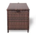 Milan Range Large Storage Box  in Grey / Brown Rattan Weave