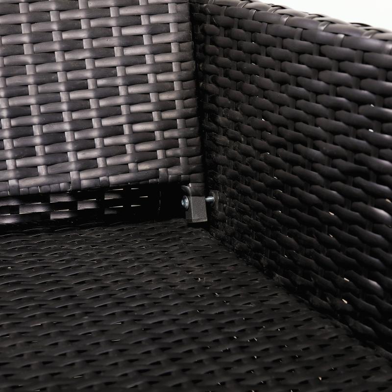 Burford Range Rattan Furniture Set for Balcony Poolside in Brown Rattan