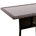 Burford Range Rattan Furniture Set for Balcony Poolside in Brown Rattan