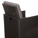 Burford Range Rattan Furniture Set for Balcony Poolside in Brown Rattan