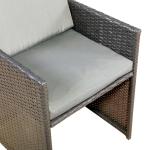 Burford Range Rattan Furniture Set for Balcony Poolside in Brown Rattan